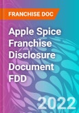 Apple Spice Franchise Disclosure Document FDD- Product Image