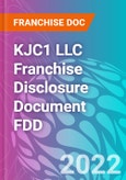 KJC1 LLC Franchise Disclosure Document FDD- Product Image