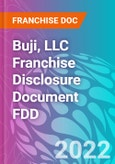 Buji, LLC Franchise Disclosure Document FDD- Product Image