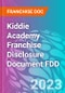 Kiddie Academy Franchise Disclosure Document FDD - Product Thumbnail Image