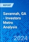 Savannah, GA - Investors Metro Analysis - Product Thumbnail Image