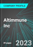 Altimmune Inc (ALT:NAS): Analytics, Extensive Financial Metrics, and Benchmarks Against Averages and Top Companies Within its Industry- Product Image