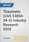 Thaumatin (CAS 53850-34-3) Industry Research 2025: Global and Regional Market Trends 2019-2024 and Forecast to 2029 - Product Image