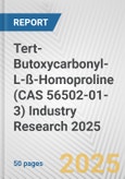 Tert-Butoxycarbonyl-L-ß-Homoproline (CAS 56502-01-3) Industry Research 2025: Global and Regional Market Trends 2019-2024 and Forecast to 2029- Product Image