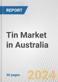 Tin Market in Australia: 2019-2024 Review and Forecast to 2029- Product Image