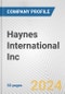 Haynes International Inc. Fundamental Company Report Including Financial, SWOT, Competitors and Industry Analysis - Product Thumbnail Image