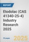 Etodolac (CAS 41340-25-4) Industry Research 2025: Global and Regional Market Trends 2019-2024 and Forecast to 2029 - Product Thumbnail Image