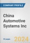 China Automotive Systems Inc. Fundamental Company Report Including Financial, SWOT, Competitors and Industry Analysis - Product Thumbnail Image