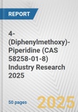 4-(Diphenylmethoxy)-Piperidine (CAS 58258-01-8) Industry Research 2025: Global and Regional Market Trends 2019-2024 and Forecast to 2029- Product Image