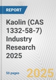 Kaolin (CAS 1332-58-7) Industry Research 2025: Global and Regional Market Trends 2019-2024 and Forecast to 2029- Product Image