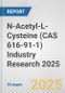 N-Acetyl-L-Cysteine (CAS 616-91-1) Industry Research 2025: Global and Regional Market Trends 2019-2024 and Forecast to 2029 - Product Image