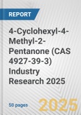 4-Cyclohexyl-4-Methyl-2-Pentanone (CAS 4927-39-3) Industry Research 2025: Global and Regional Market Trends 2019-2024 and Forecast to 2029- Product Image