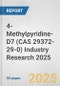 4-Methylpyridine-D7 (CAS 29372-29-0) Industry Research 2025: Global and Regional Market Trends 2019-2024 and Forecast to 2029 - Product Image