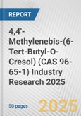 4,4'-Methylenebis-(6-Tert-Butyl-O-Cresol) (CAS 96-65-1) Industry Research 2025: Global and Regional Market Trends 2019-2024 and Forecast to 2029- Product Image