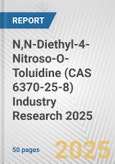 N,N-Diethyl-4-Nitroso-O-Toluidine (CAS 6370-25-8) Industry Research 2025: Global and Regional Market Trends 2019-2024 and Forecast to 2029- Product Image