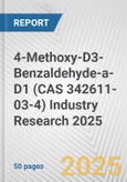 4-Methoxy-D3-Benzaldehyde-a-D1 (CAS 342611-03-4) Industry Research 2025: Global and Regional Market Trends 2019-2024 and Forecast to 2029- Product Image