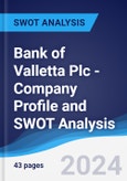 Bank of Valletta Plc - Company Profile and SWOT Analysis- Product Image