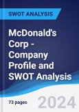 McDonald's Corp - Company Profile and SWOT Analysis- Product Image