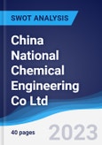 China National Chemical Engineering Co Ltd - Company Profile and SWOT Analysis- Product Image