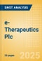 e-Therapeutics Plc - Strategic SWOT Analysis Review - Product Thumbnail Image