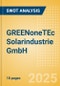 GREENoneTEc Solarindustrie GmbH - Strategic SWOT Analysis Review - Product Thumbnail Image