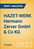 HAZET-WERK Hermann Zerver GmbH & Co KG - Strategic SWOT Analysis Review- Product Image