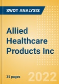 Allied Healthcare Products Inc (AHPI) - Financial and Strategic SWOT Analysis Review- Product Image