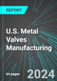 U.S. Metal Valves (Industrial, Fluid Power, Plumbing, etc.) Manufacturing: Analytics, Extensive Financial Benchmarks, Metrics and Revenue Forecasts to 2030- Product Image