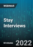 Stay Interviews: A Powerful and Low-Cost Employee Engagement and Retention Tool - Webinar (Recorded)- Product Image