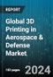 Global 3D Printing in Aerospace & Defense Market by Material (Ceramics, Metals, Polymer), Application (Aircraft, Spacecraft, Unmanned Aerial Vehicles) - Forecast 2024-2030 - Product Thumbnail Image