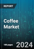 Coffee Market by Product Type (Coffee Pods, Ground Coffee, Instant Coffee), Coffee Types (Arabica, Excelsa, Liberica), Flavor Profile, Packaging Type, Brewing Method, Distribution Channel, End-User - Global Forecast 2025-2030- Product Image