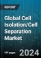 Global Cell Isolation/Cell Separation Market by Product (Consumables, Instruments), Cell Type (Animal Cells, Human Cells), Cell Source, Technique, Application, End-User - Forecast 2024-2030 - Product Thumbnail Image