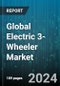 Global Electric 3-Wheeler Market by Range (Above 50 Miles, Up to 50 Miles), Motor Power (1,000-1,500 W, Above 1,500 W, Below 1,000 W), Battery Type, End-Use - Forecast 2024-2030 - Product Thumbnail Image