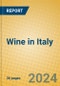 Wine in Italy - Product Image