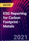 ESG Reporting for Carbon Footprint - Metals - Product Thumbnail Image