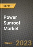2023 Power Sunroof Market - Revenue, Trends, Growth Opportunities, Competition, COVID Strategies, Regional Analysis and Future outlook to 2030 (by products, applications, end cases)- Product Image