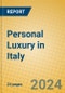 Personal Luxury in Italy - Product Image