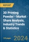 3D Printing Powder - Market Share Analysis, Industry Trends & Statistics, Growth Forecasts (2024 - 2029) - Product Image