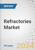 Refractories Market by Form (Shaped Refractories, Unshaped Refractories), Alkalinity (Acidic & Neutral. Basic), End-Use Industry (Iron & Steel, Non-Ferrous Metals, Cement, Power Generation, Glass), and Region - Forecast to 2029- Product Image