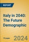 Italy in 2040: The Future Demographic - Product Thumbnail Image