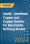 World - Unrefined Copper and Copper Anodes for Electrolytic Refining - Market Analysis, forecast, Size, Trends and Insights. Update: COVID-19 Impact - Product Thumbnail Image