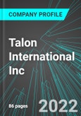 Talon International Inc (TALN:PINX): Analytics, Extensive Financial Metrics, and Benchmarks Against Averages and Top Companies Within its Industry- Product Image