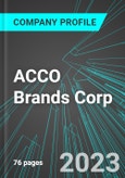 ACCO Brands Corp (ACCO:NYS): Analytics, Extensive Financial Metrics, and Benchmarks Against Averages and Top Companies Within its Industry- Product Image