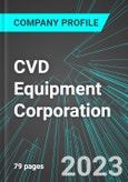 CVD Equipment Corporation (CVV:NAS): Analytics, Extensive Financial Metrics, and Benchmarks Against Averages and Top Companies Within its Industry- Product Image
