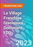 Le Village Franchise Disclosure Document FDD- Product Image