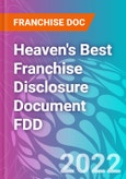 Heaven's Best Franchise Disclosure Document FDD- Product Image