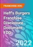 Heff's Burgers Franchise Disclosure Document FDD- Product Image