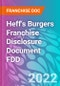 Heff's Burgers Franchise Disclosure Document FDD - Product Thumbnail Image