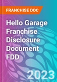 Hello Garage Franchise Disclosure Document FDD- Product Image