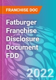 Fatburger Franchise Disclosure Document FDD- Product Image